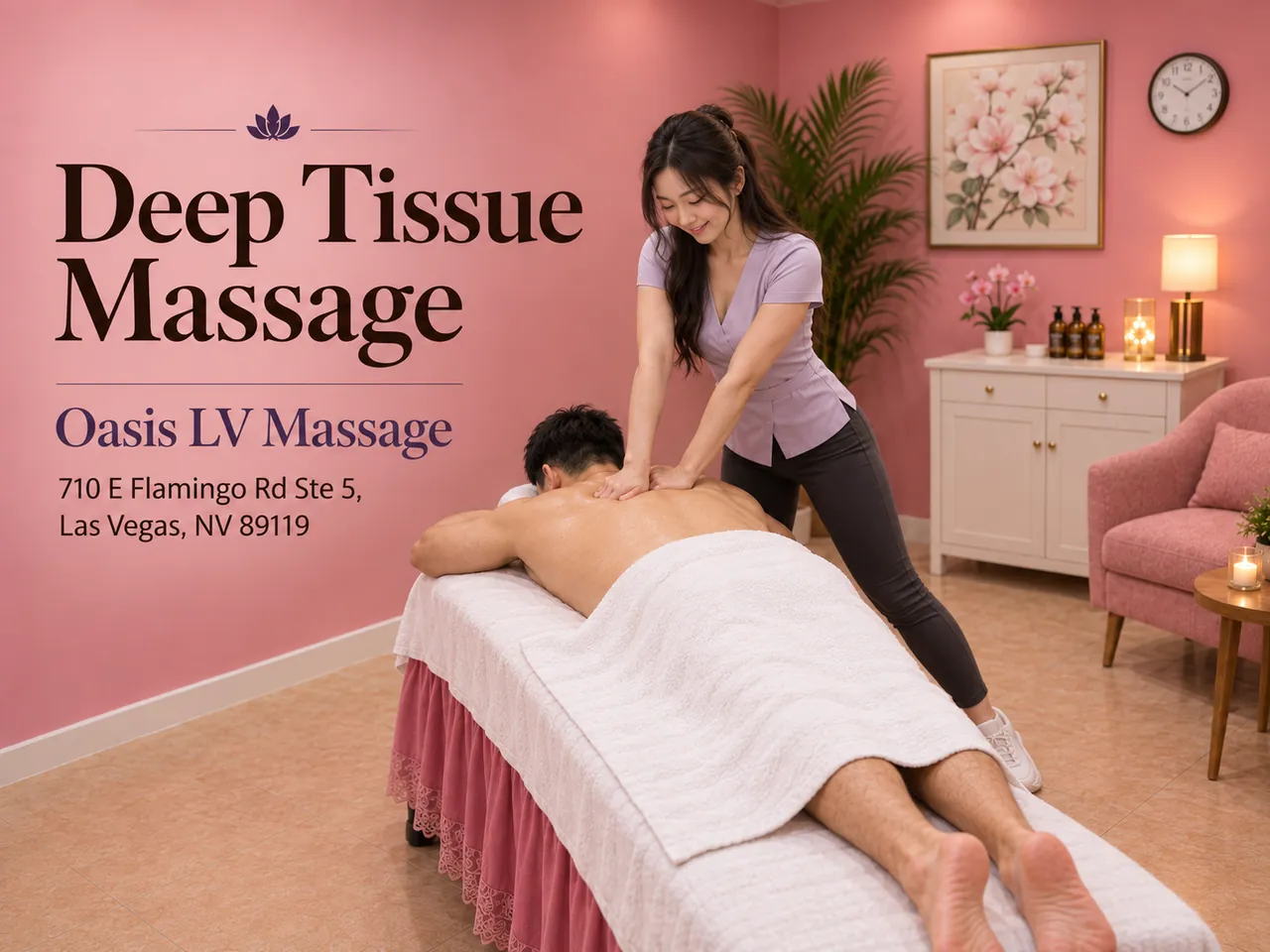 Deep Tissue Massage in Las Vegas, NV at Oasis LV Massage